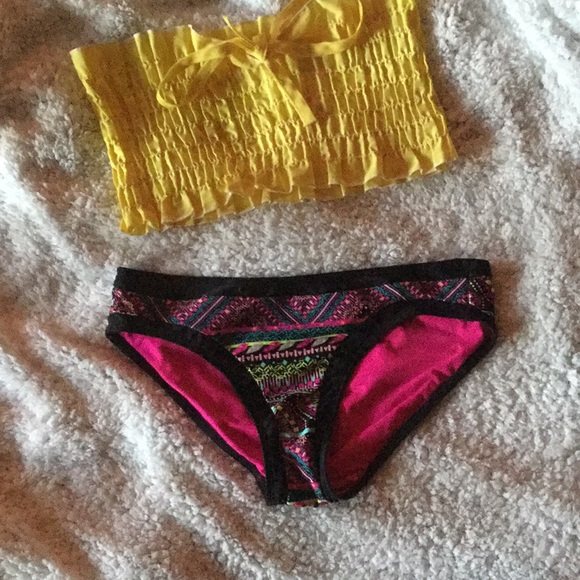 colorful bathing suit bottoms